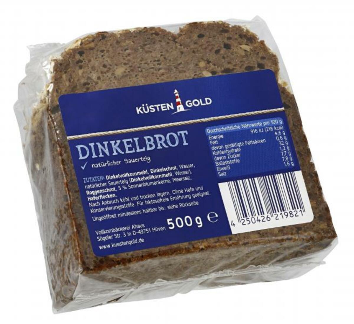 Bild 1 von Küstengold Dinkelbrot