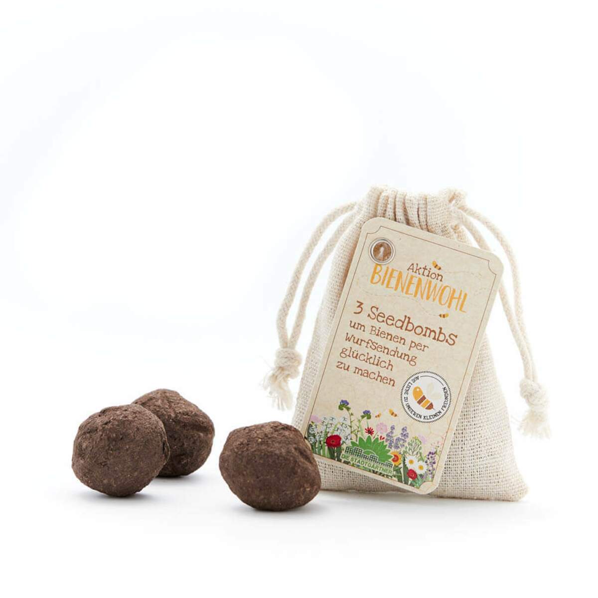 Bild 1 von Die Stadtgärtner
              
                 BIENENWOHL 3ER SEEDBOMBS