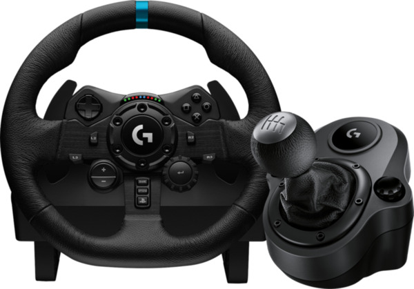 Bild 1 von Logitech G923 Trueforce für PlayStation und PC + Logitech Driving Force Shifter
