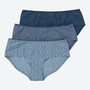 Bild 1 von Damen-Panty mit Blümchen-Muster, 3er-Pack