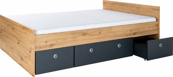 Bild 4 von arthur berndt Jugendzimmer-Set Alessio, (Set, 6-St., Kleiderschrank, Bett mit Schubkasten, Schreibtisch, Bücherregal etc), mit Melamin-Oberfläche