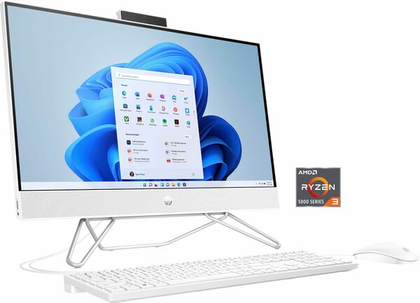 Bild 1 von HP 24-cb0203ng All-in-One PC (24 Zoll, AMD Ryzen 3 5300U, Radeon™ Graphics, 8 GB RAM, 256 GB SSD)