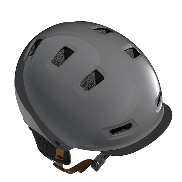 Bild 1 von Fahrradhelm City Bowl 540 satingrau/schwarz