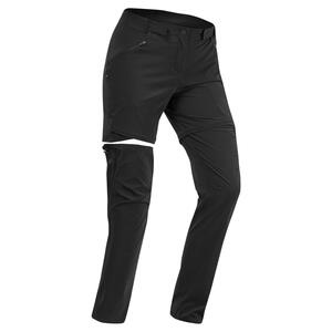 Zip-Off-Hose Damen Bergwandern - MH550 schwarz