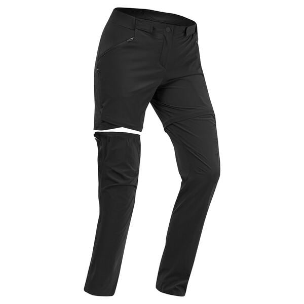 Bild 1 von Zip-Off-Hose Damen Bergwandern - MH550 schwarz