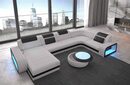 Bild 4 von Sofa Dreams Wohnlandschaft Berlin M - U Form Stoffsofa, mit LED, wahlweise mit Bettfunktion als Schlafsofa, Designersofa