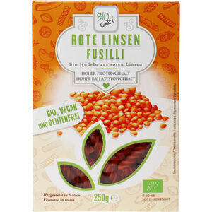 Biogustì BIO Fusilli Rote Linsen