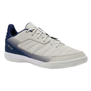 Hallenschuhe Futsal Eskudo 500 beige/blau