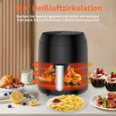 Bild 2 von EUARY Heißluftfritteuse AirFryer Ohne Öl mit LED-Touchscreen Heizluft Frituese, Einstellbare Zeit-/Temperaturregelung für das Luftbraten, Braten