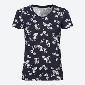 Damen-T-Shirt mit Blümchen-Muster