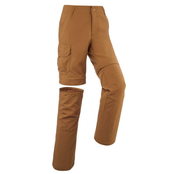 Bild 1 von Zip-Off-Hose Kinder Bergwandern Gr. 122–170 - MH500 dunkelbraun