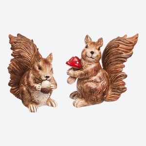 Deko-Eichhörnchen, verschiedene Designs, ca. 15x8x15cm