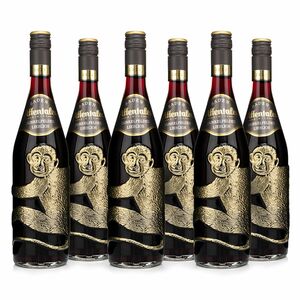 AFFENTALER WEIN Dunkelfelder Rotwein in Affenflaschen 6 Flaschen, JG 2022 exklusiv bei QVC