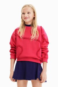Sweater Plissee-Streifen
