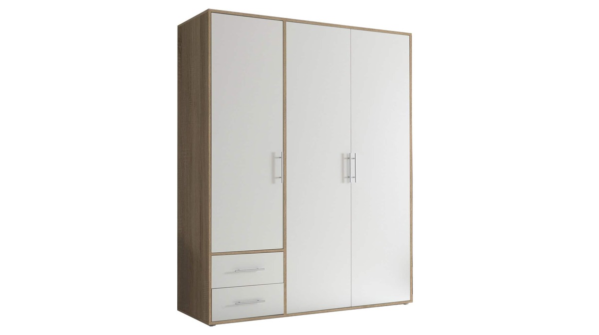 Bild 1 von Kleiderschrank weiß - Sonoma Eiche 155 cm - VALBORG