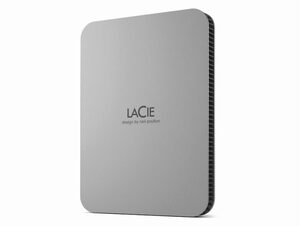 LaCie Mobile Drive, 2 TB ext. 6,35 cm Festplatte (2022), USB-C/USB 3.2, silber