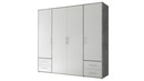 Bild 1 von Kleiderschrank weiß - Betonoptik 206 cm - VALBORG