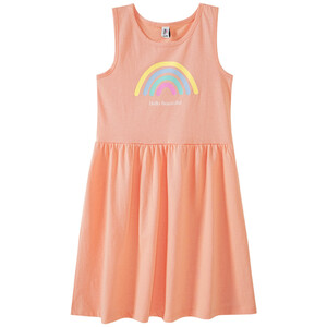 Mädchen Kleid mit Regenbogen-Print