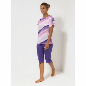 LITTLE ROSE Pyjama Mikrofaser Shirt, 1/2-Arm Capri-Hose