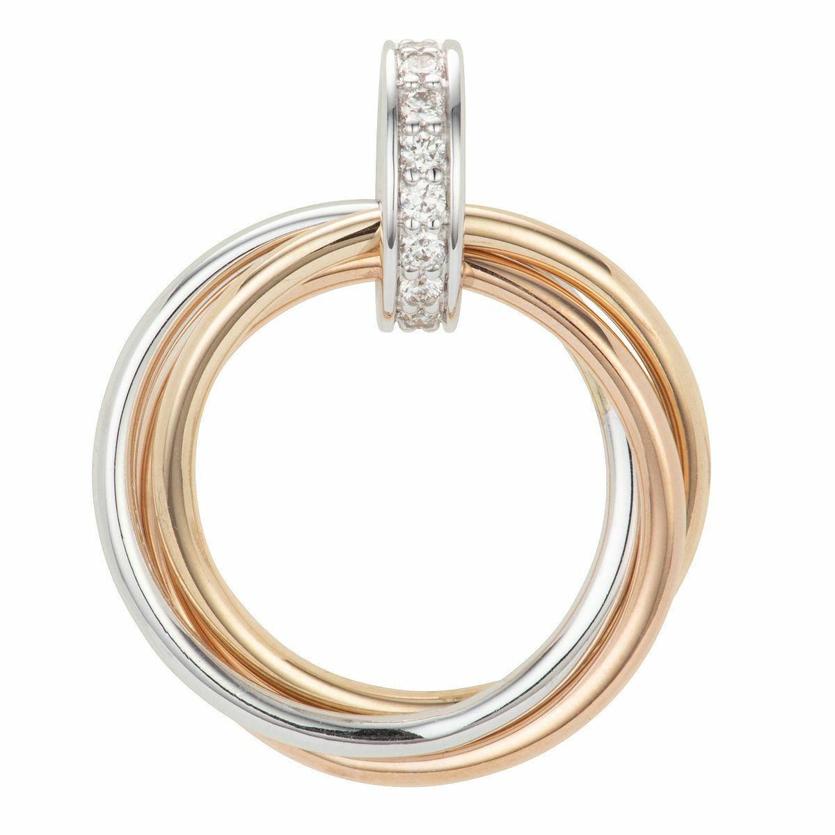 Bild 1 von DIAMOUR Anhänger 9 Brillanten zus. ca. 0,10ct Gold 585