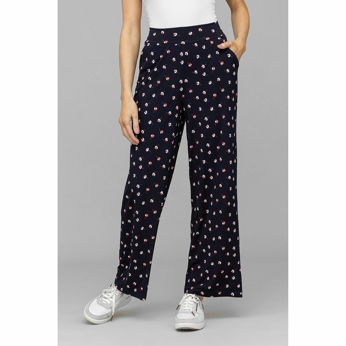 Bild 1 von KIM & CO. Hose, 1/1-Länge Brazil Knit Jersey 2 Seitentaschen weites Bein