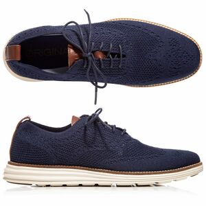 COLE HAAN® Herren-Schnürschuh Oxford Stitchlite Wingtip Materialmix