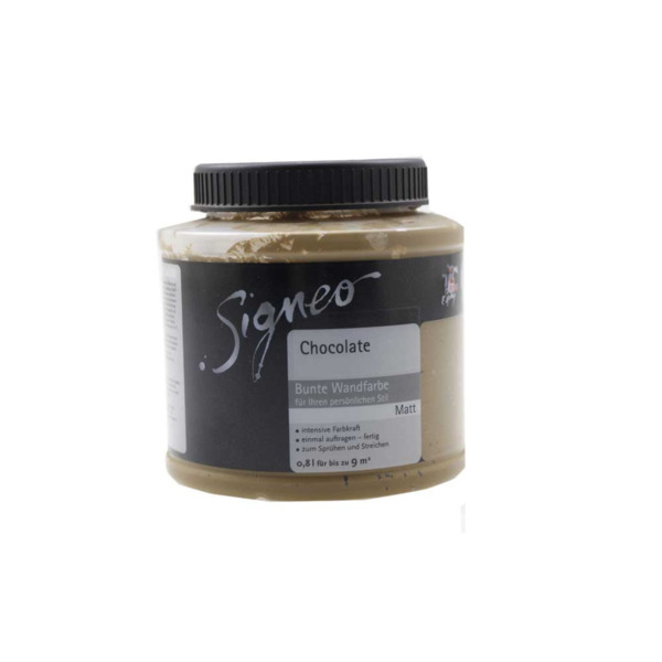 Bild 1 von Signeo Wandfarbe 0,8L Chocolate Braun Matt (7,49 &euro; pro 1 l)
