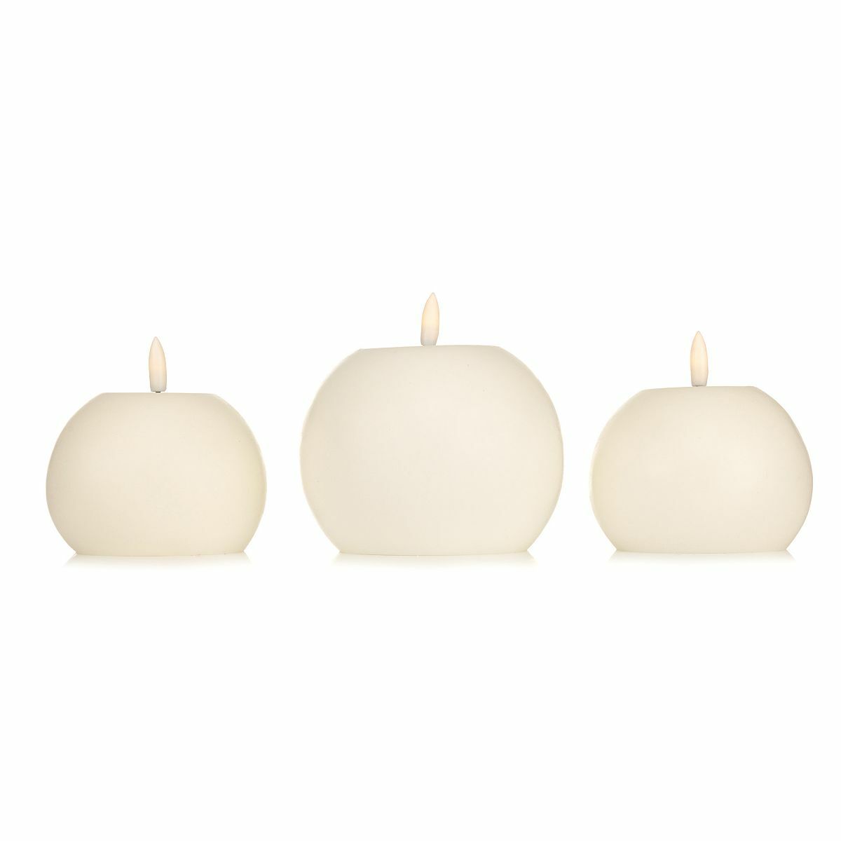 Bild 1 von ELAMBIA Longlife 3 LED-Kugelkerzen Brenndauer 600h Flamme Luma Timer, Ø 10 & 15cm