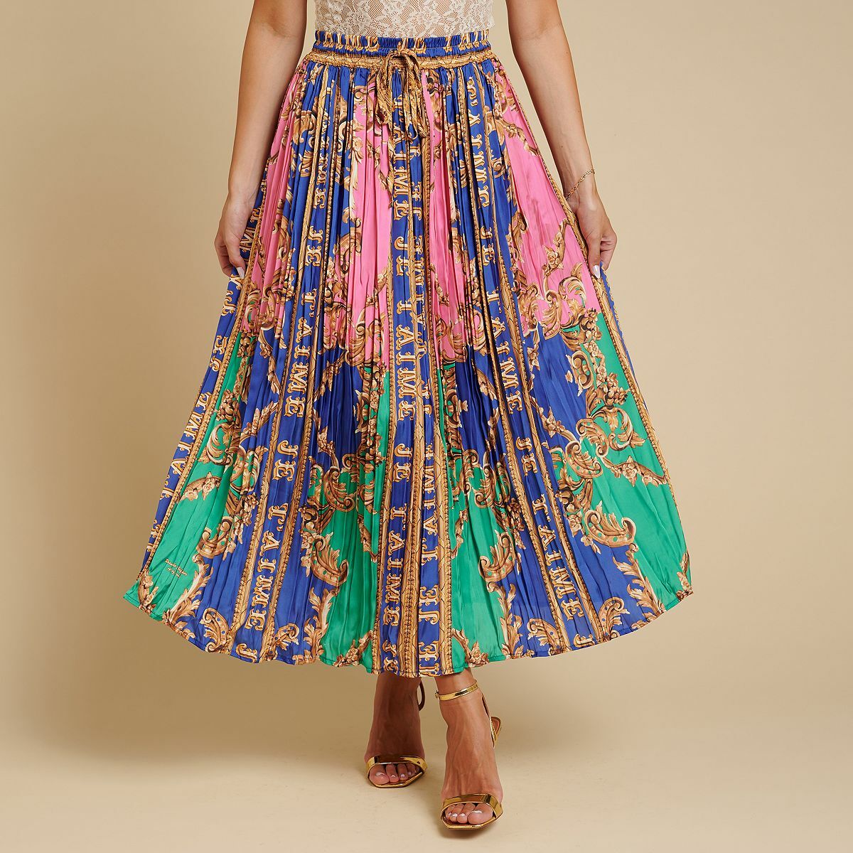 Bild 1 von SCHIFFHAUER MUNICH® Rock, weite Form Rundumdehnbund bedruckt knöchellang