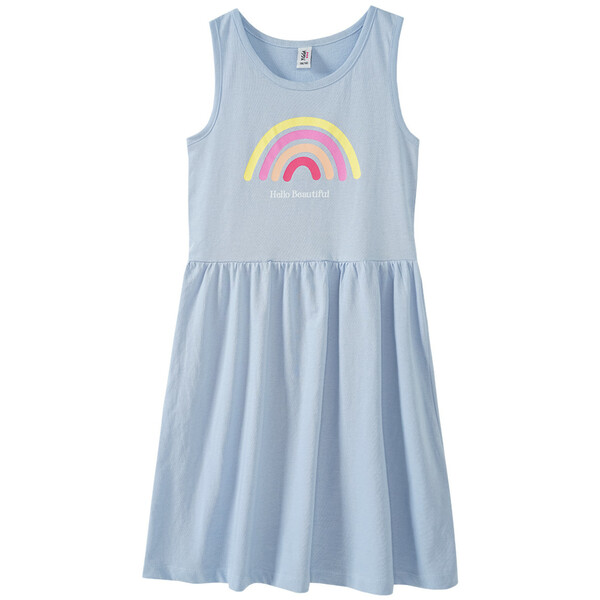 Mädchen Kleid mit Regenbogen-Print von Ernstings Family ansehen!