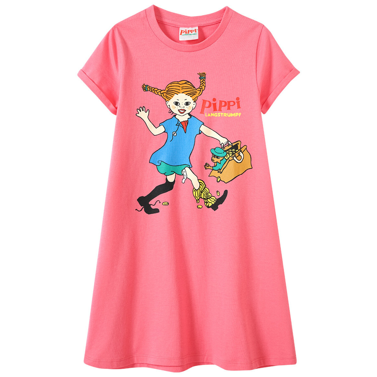 Bild 1 von Pippi Langstrumpf Kleid mit großem Print