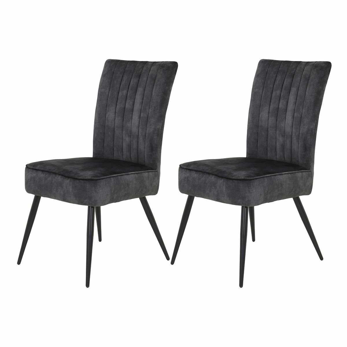 Bild 1 von HELA TISCHE Vierfußstühle EMILIA I S, 2er-Set Metallgestell 47x50-95x65cm Emilia I S