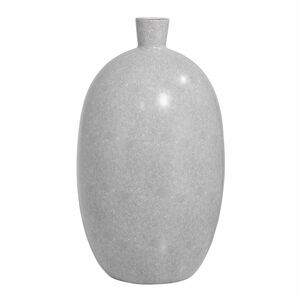 FINK Vase ATHINA Porzellan grau mit Goldrand Höhe 45cm