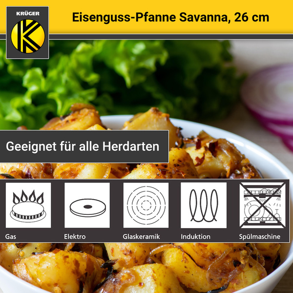 Bild 4 von Karl Krüger - Eisenguss Pfanne SAVANNA, 26 cm