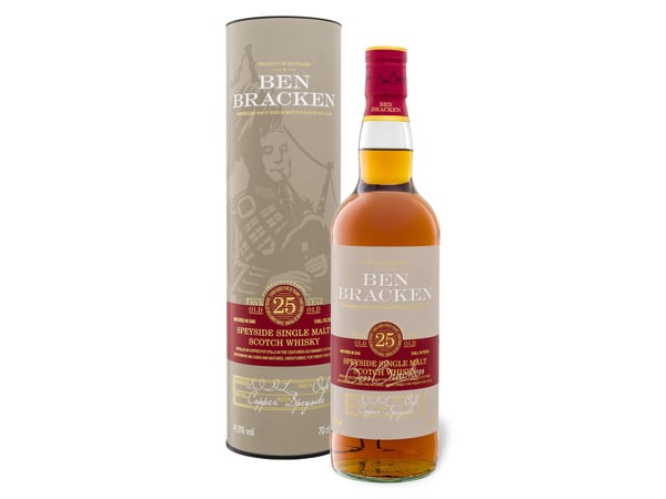 Bild 1 von Ben Bracken Speyside Single Malt Scotch Whisky 25 Jahre 41,9% Vol