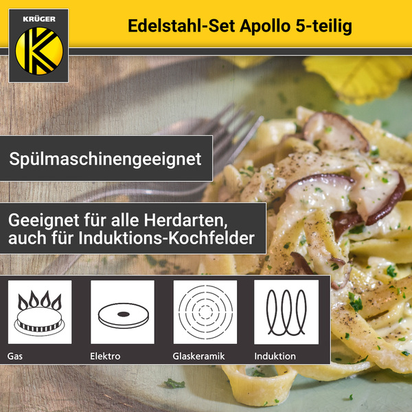 Bild 4 von Karl Krüger - Edelstahltopfset APOLLO, 5 tlg.