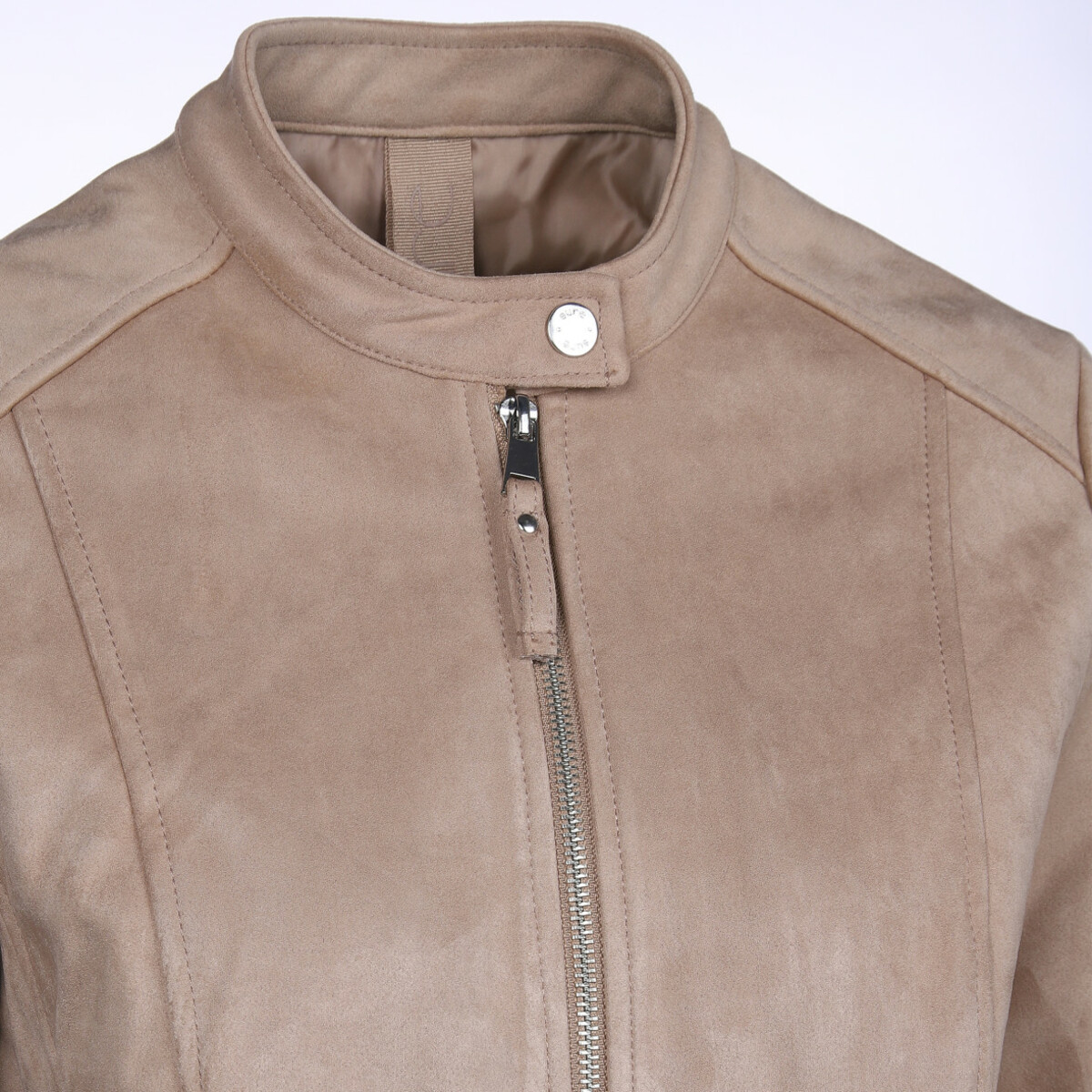 Bild 3 von Damen Kunstlederjacke mit kleinem Stehkragen