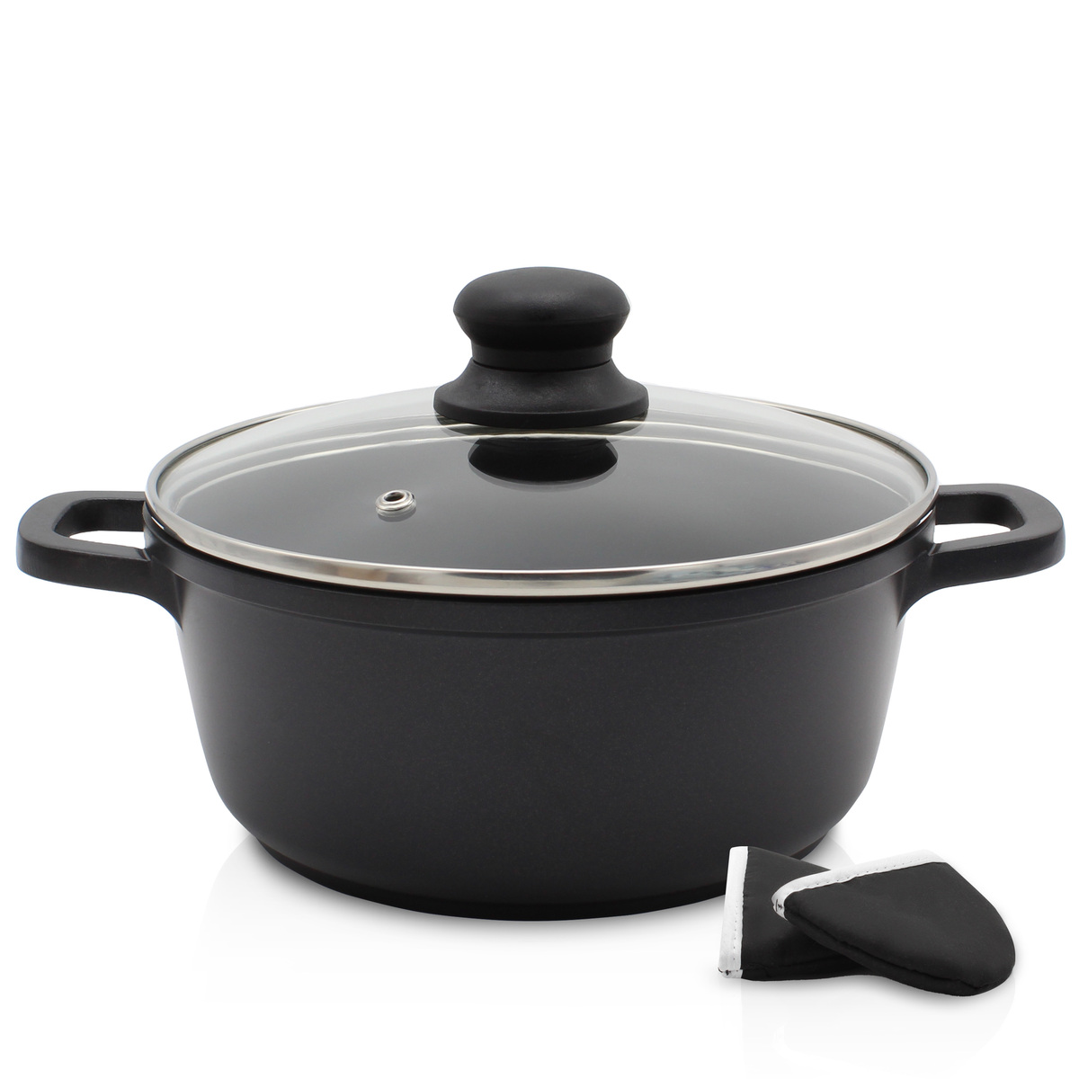 Bild 1 von Karl Krüger - Aluguss Fleischtopf LEIPZIG mit Deckel, 24 cm