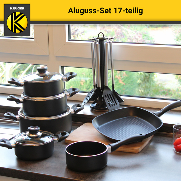 Bild 3 von Karl Krüger - Aluguss Set 17 tlg., schwarz