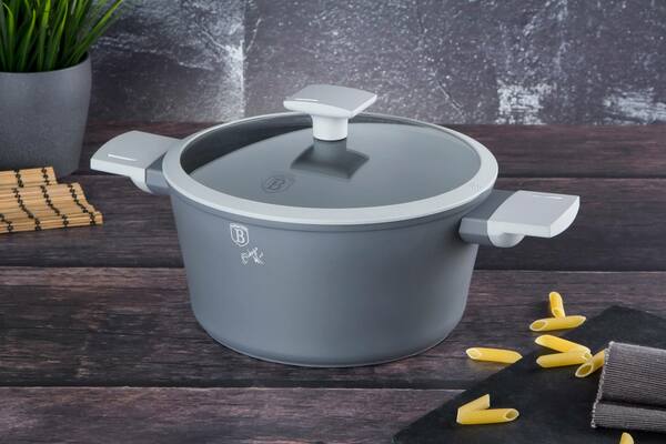 Bild 3 von Berlinger Haus BH/7066 Aspen Collection Kasserolle in Grau mit Deckel Topf Durchmesser 20 cm