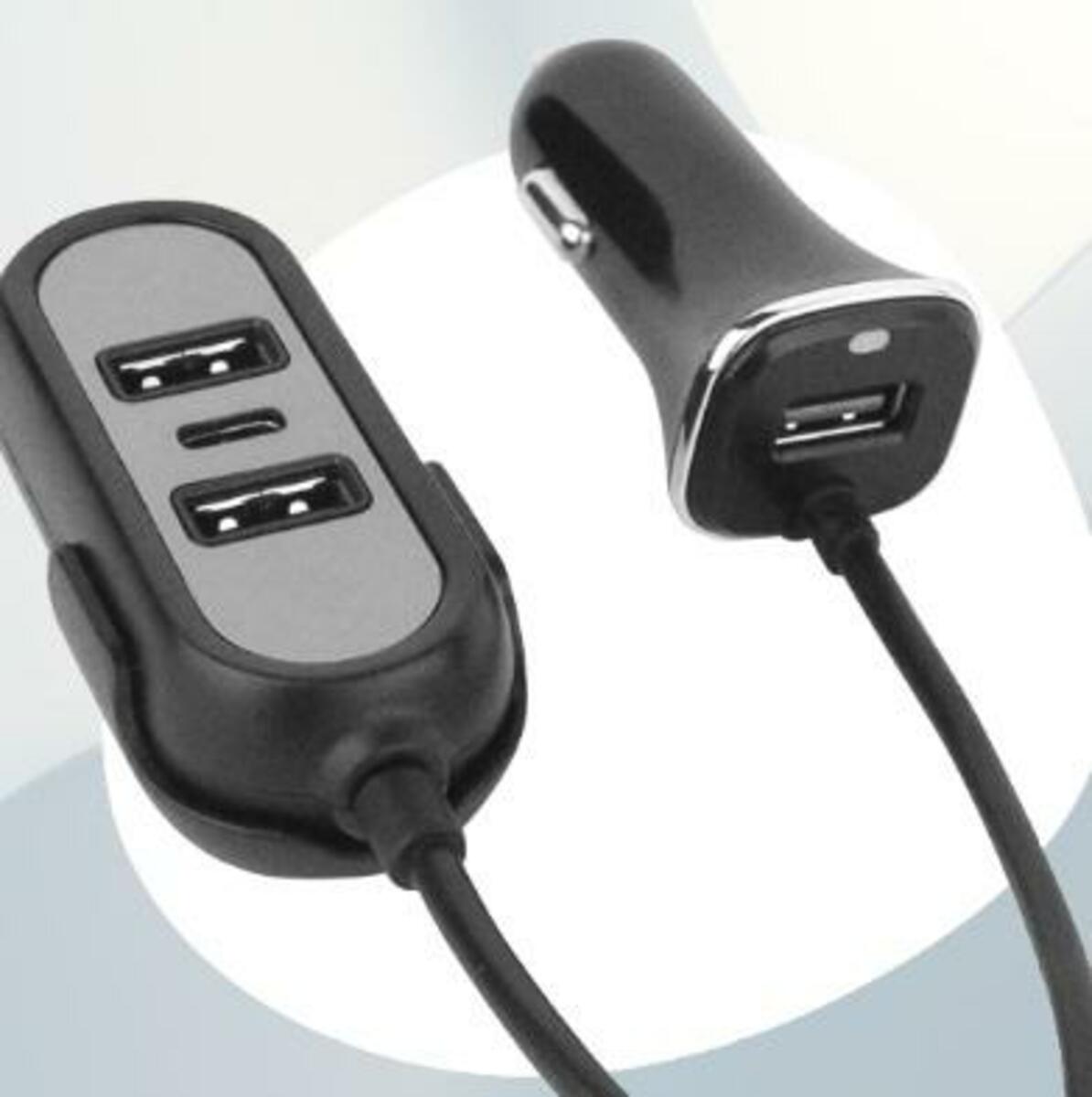 Bild 3 von Fontastic Car-Hub 45 Watt KFZ Ladegerät 3 x USB-A 1 x USB Type-C