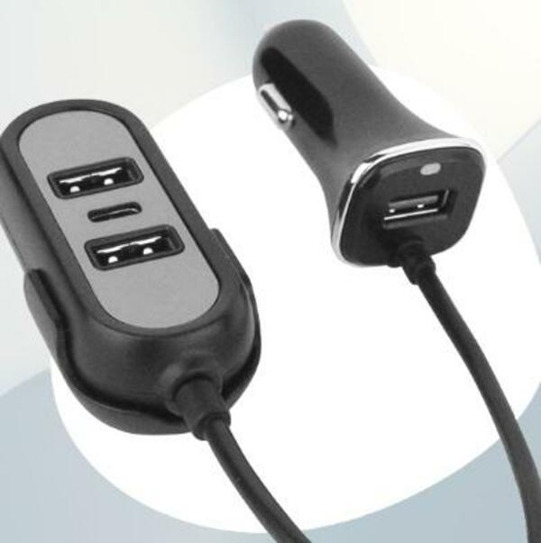 Bild 3 von Fontastic Car-Hub 45 Watt KFZ Ladegerät 3 x USB-A 1 x USB Type-C