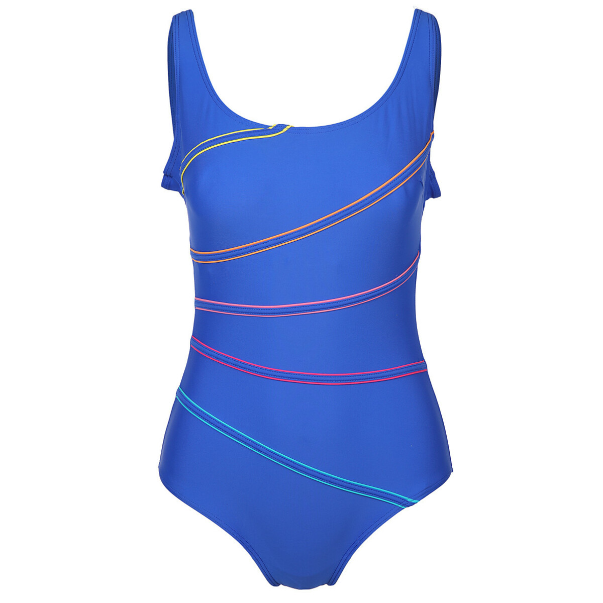 Bild 1 von Große Größen Badeanzug mit Paspelstreifen