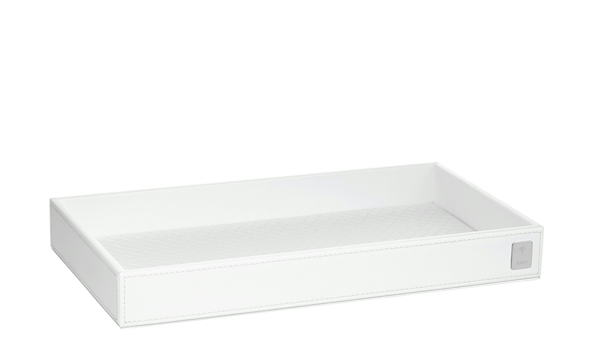 Bild 1 von JOOP! Tablett  JOOP! Bathline weiß Metall, Holz, Holz, Metall Maße (cm): B: 28 H: 3,5 T: 15 Badaccessoires - Möbel Kraft