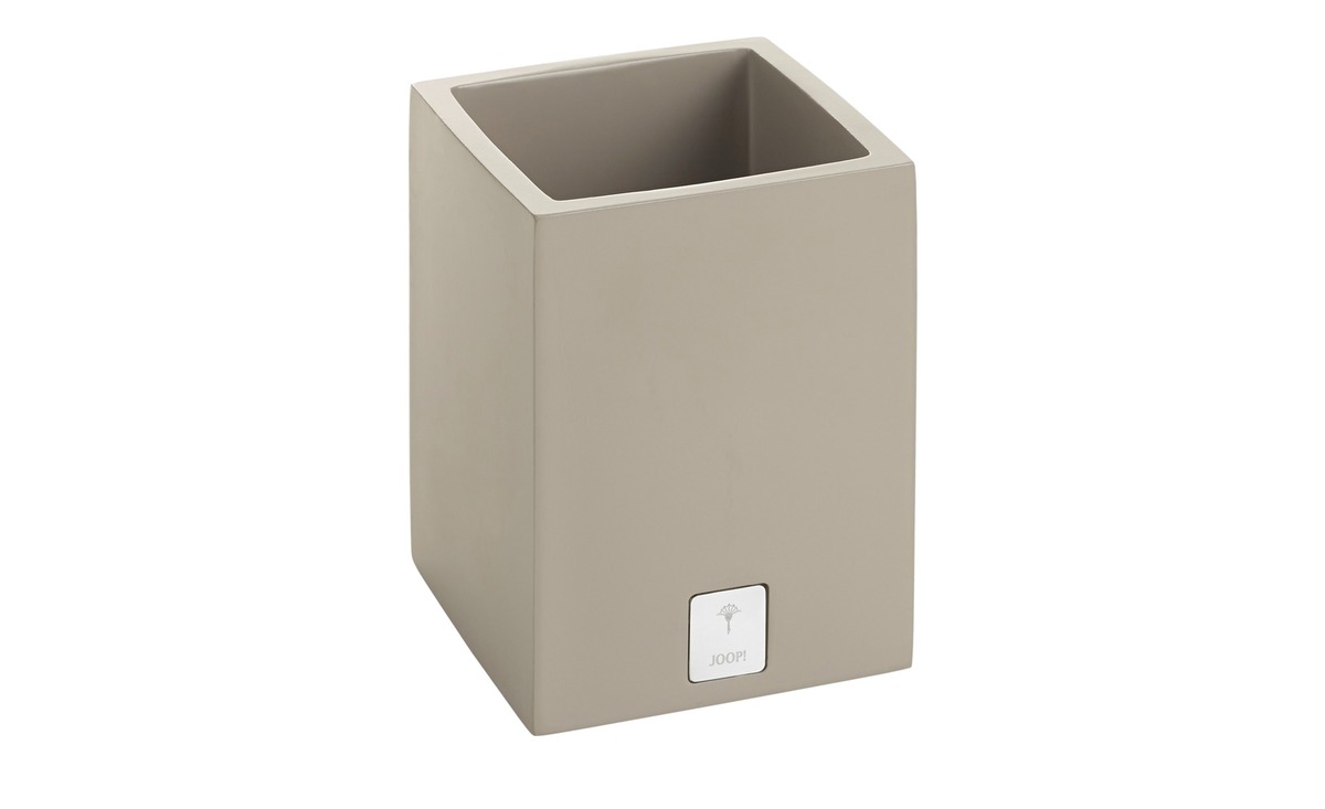 Bild 1 von JOOP! Behälter  JOOP! Bathline grau Polyresin (Kunstharz) Maße (cm): B: 7,5 H: 11 T: 7,5 Badaccessoires - Möbel Kraft