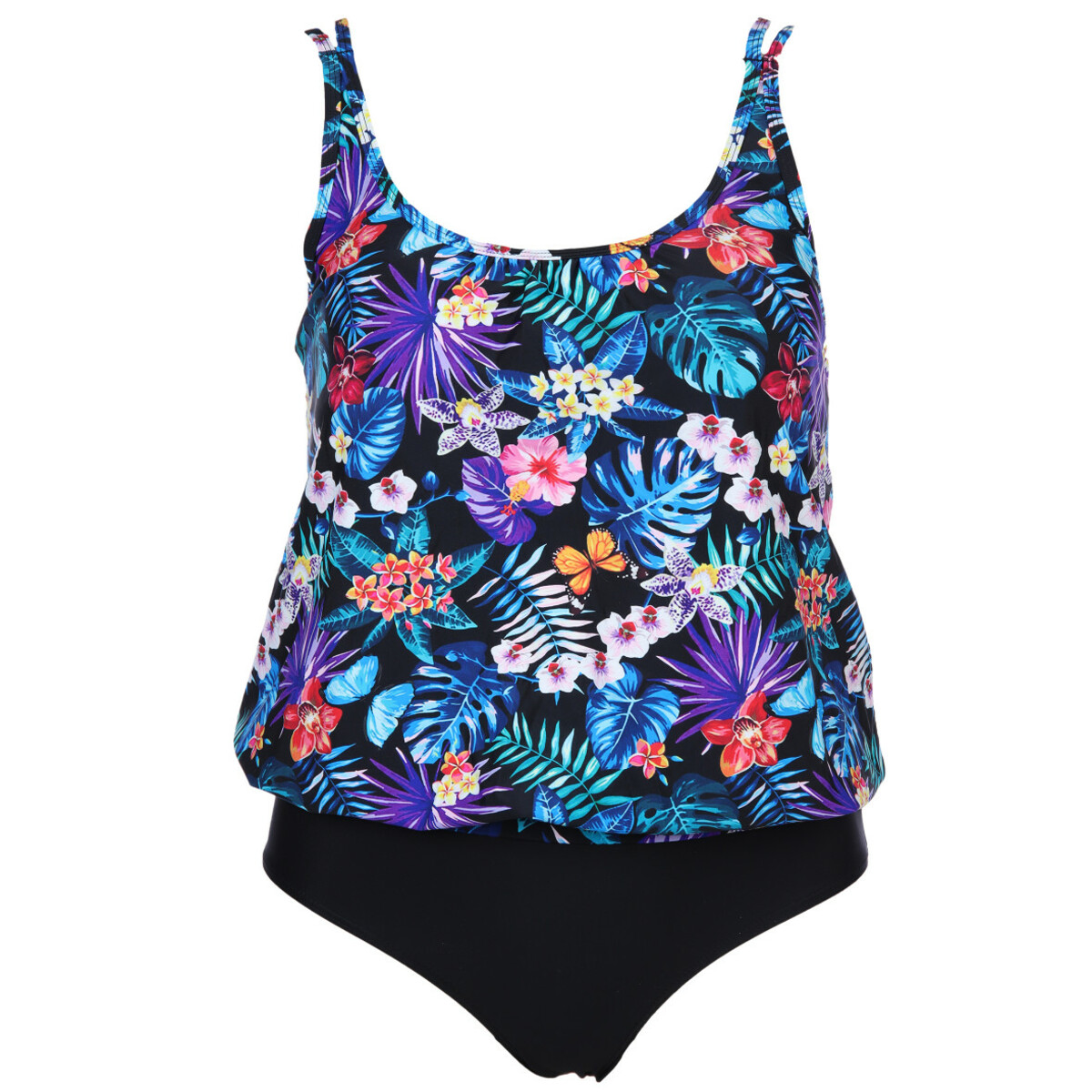 Bild 1 von Große Größen Tankini mit floralem Print