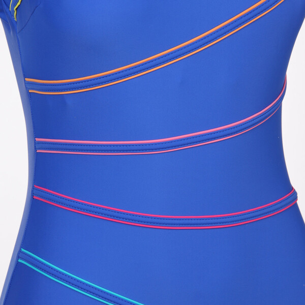 Bild 3 von Große Größen Badeanzug mit Paspelstreifen