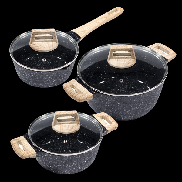 Bild 2 von KING 9tlg. Vorteilsset ESSENTIAL inkl. Messer, Töpfe und Pfannen