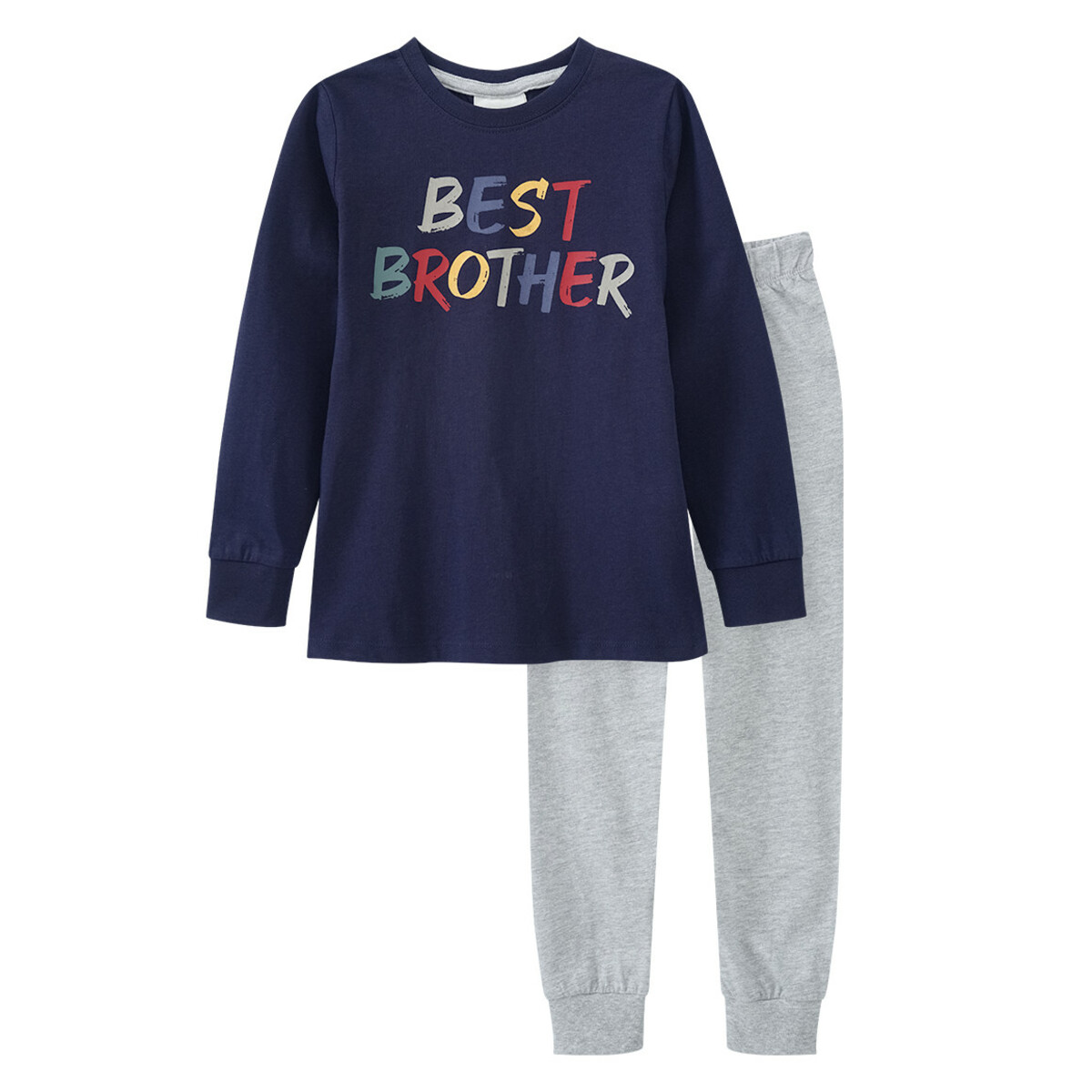 Vertbaudet Schlafanzug 2er-Set Jungen Schlafanzüge, Lang & Kurz