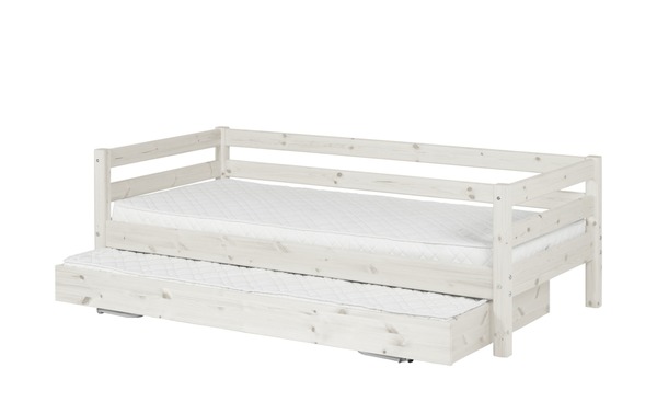 Bild 1 von FLEXA Bett mit Ausziehbett  Flexa Classic weiß Maße (cm): B: 100 H: 67 Jugendmöbel